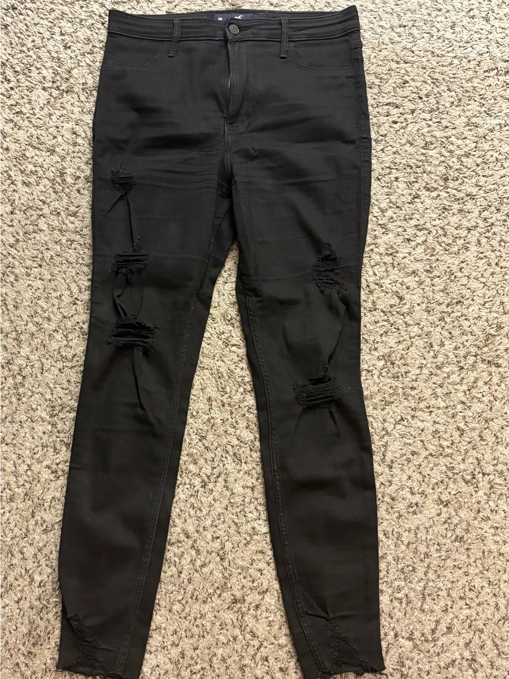 Hollister Ultra High-Rise Black Jean Leggings
